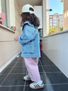 Yaka Detaylı Kot Ceket
