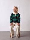 Yeşil Polo Yaka Teddy Sweat