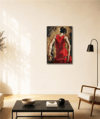 İspanya Kadını | Yağlı Boya Dokulu Tablo - Kadın Figürü Duvar Tablosu | TablomGelsin