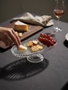 BÖLMELİ OVAL TABAK DİK KESME ŞEFFAF AYAKLI 