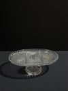 BÖLMELİ OVAL TABAK DİK KESME ŞEFFAF AYAKLI 