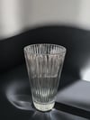 Konik Vazo 25 Cm Dik Kesme  Şeffaf