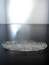 Kristal Kayık Tabak 40 Cm Püsküllü Şeffaf