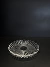 Pasta Tabağı 16 Cm Dik Kesme Dilimli Şeffaf 