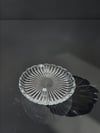 Pasta Tabağı 16 Cm Dik Kesme Dilimli Şeffaf 
