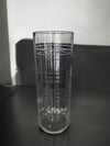Silindir Düz Vazo 40 Cm Kesit Şeffaf
