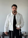 5838 Sandro Desenli Beyaz Ceket