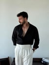 Adrien SlimFit Siyah Gömlek