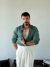 Adrien SlimFit Yeşil Gömlek