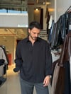 Alain Siyah Modal Gömlek