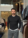 Alexis Siyah Basic Triko