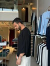 Alfa Fakirkol Siyah Viscon Keten Tişört