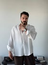 Arven Oversize Beyaz Modal Gömlek