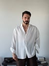Arven Oversize Beyaz Modal Gömlek