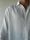 Arven Oversize Beyaz Modal Gömlek