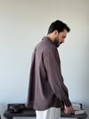 Arven Oversize Kahve Modal Gömlek