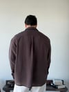 Arven Oversize Kahve Modal Gömlek