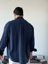 Arven Oversize Lacivert Modal Gömlek
