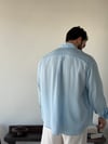 Arven Oversize Mavi Modal Gömlek