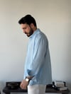 Arven Oversize Mavi Modal Gömlek