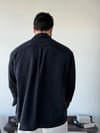 Arven Oversize Siyah Modal Gömlek