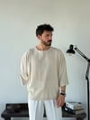 Ata Fakirkol Bej Viscon Keten Tişört