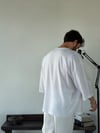Ata Fakirkol Beyaz Viscon Keten Tişört