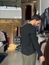 Basel Siyah Henley Yaka Tişört