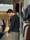 Basel Siyah Henley Yaka Tişört