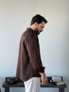 Berlinen Oversize Kahve Gömlek