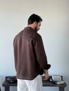 Berlinen Oversize Kahve Gömlek