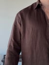 Berlinen Oversize Kahve Gömlek