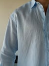 Berlinen Oversize Mavi Gömlek