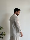 Beverly Çizgili Beyaz Gömlek