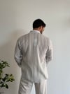 Beverly Çizgili Beyaz Gömlek