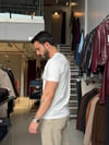 Bob Beyaz Basic Muscle Fit Tişört