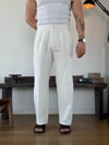 Candy Beyaz Keten Pantolon 5819/2