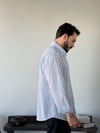 Daily Oversize Beyaz Çizgili Gömlek