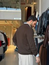 Delon Kahverengi Basic Triko Hırka