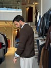 Delon Kahverengi Basic Triko Hırka