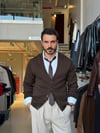 Delon Kahverengi Basic Triko Hırka