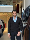 Delon Siyah Basic Triko Hırka