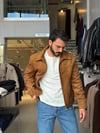 Due Taba Fermuarlı Süet Ceket