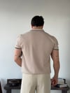 Fabio Yarım Patlı Bej Triko