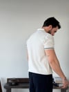 Fabio Yarım Patlı Beyaz Triko
