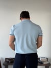 Fabio Yarım Patlı Mavi Triko