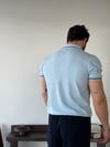 Fabio Yarım Patlı Mavi Triko