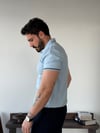 Fabio Yarım Patlı Mavi Triko
