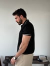 Fabio Yarım Patlı Siyah Triko