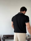 Fabio Yarım Patlı Siyah Triko